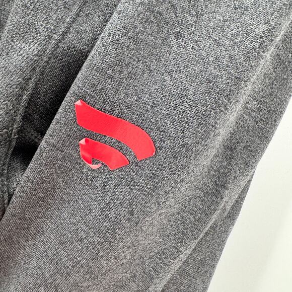 Chicago Blackhawks 1/4 Zip Mens Medium Gray Fanatics NHL Authentic Pro Pullover - Picture 6 of 8